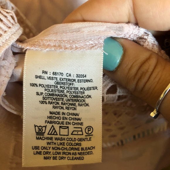 Anthropologie Foreat Bell-Sleeve Blush Dress - Picture 4 of 6